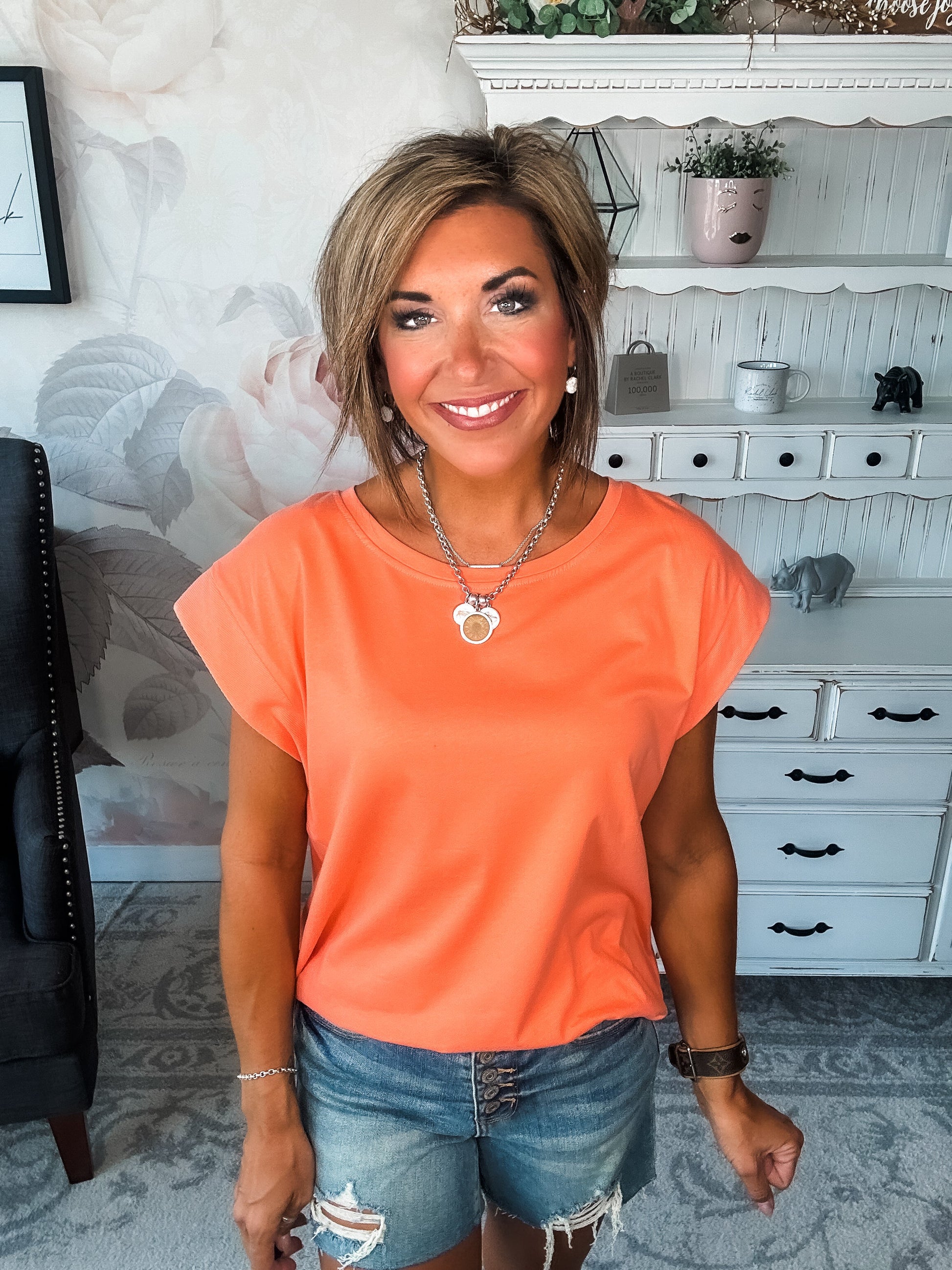Forever Feels Tee - Cantaloupe