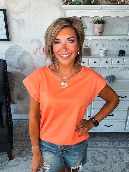 Forever Feels Tee - Cantaloupe