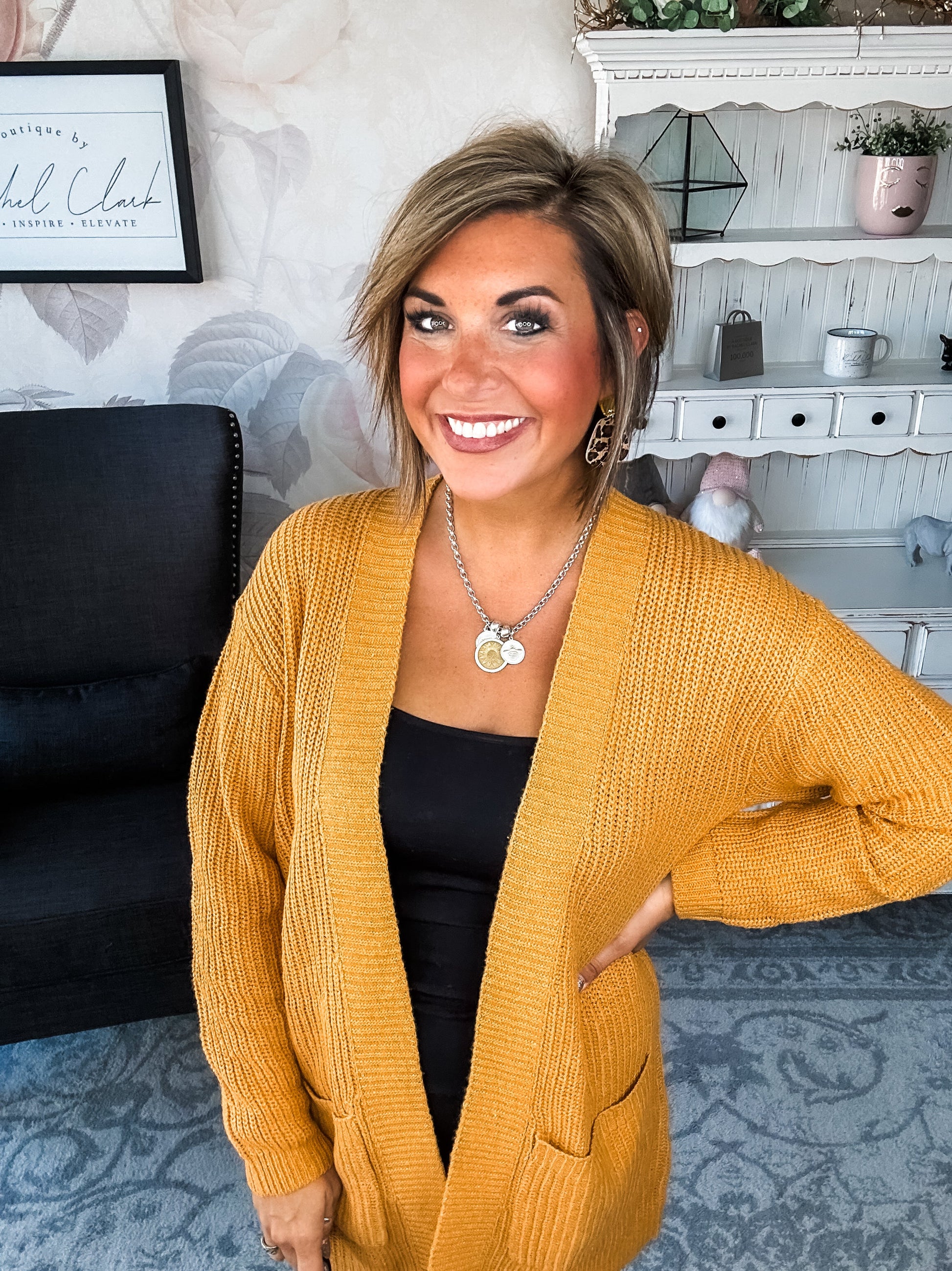 Can't Beat It Cardigan - Marigold