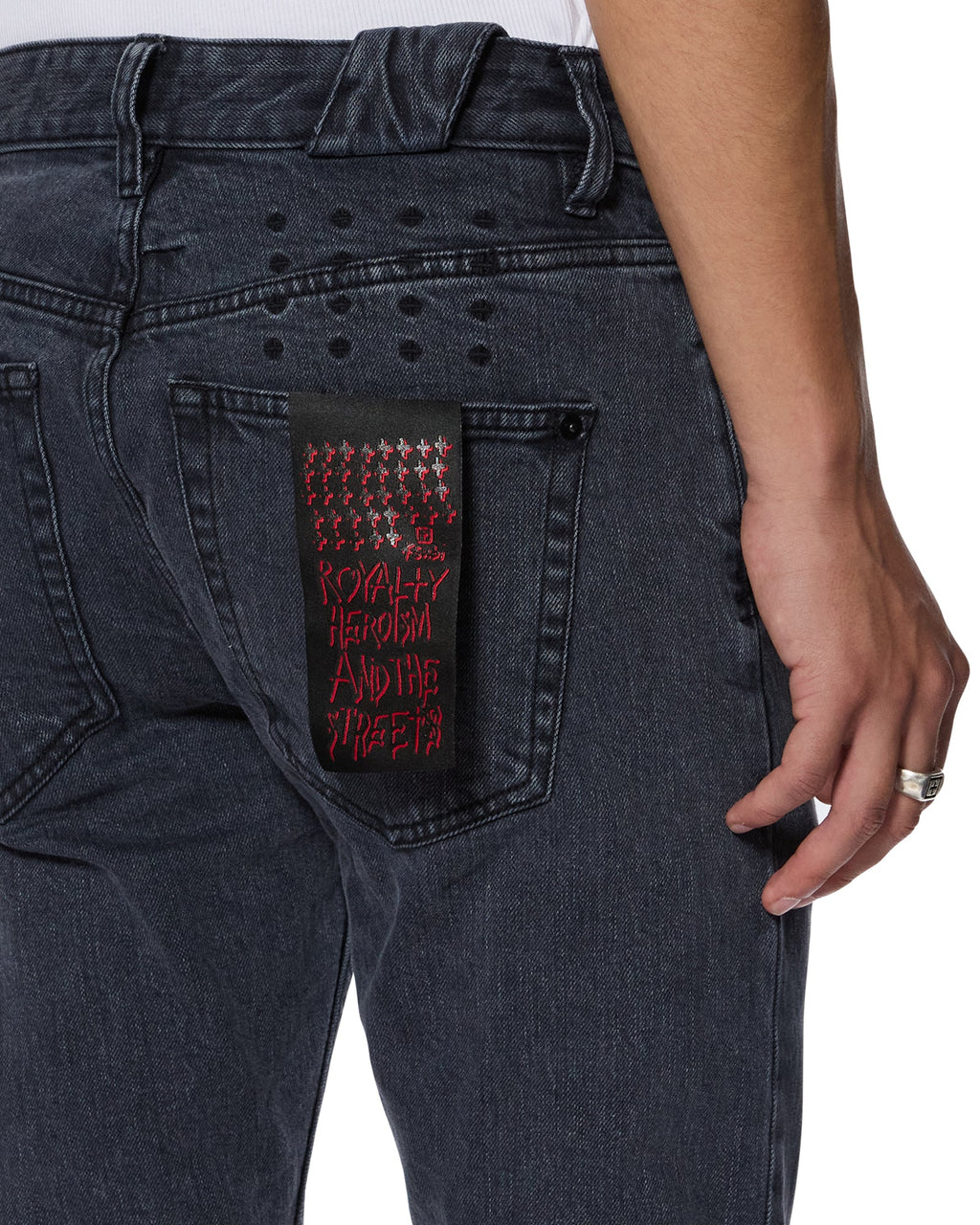 CHITCH SELVEDGE NY BLACK