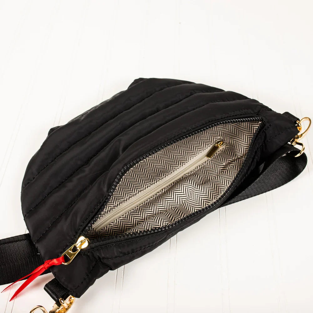 Jolie Puffer Belt Bag - Light Grey