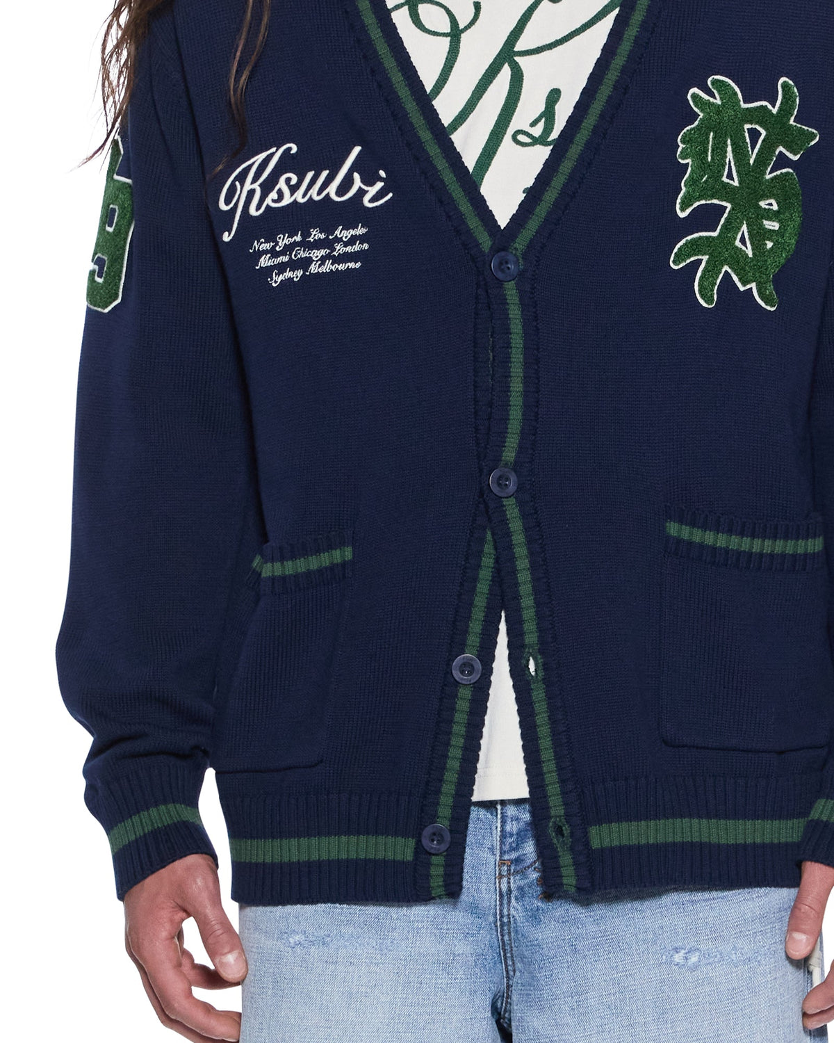 PLAYOFF CARDIGAN MIDNIGHT