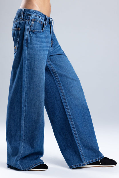 Dion Low Rise Palazzo Jeans