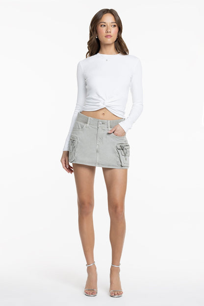Harlow Low Rise Cargo Skirt