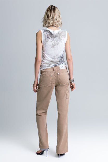 Cairo Low Rise Slim Wide Jeans