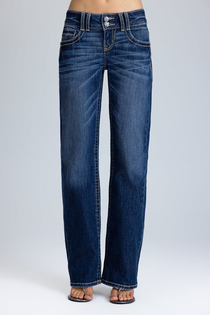 Giselle Double Waist Slim Wide