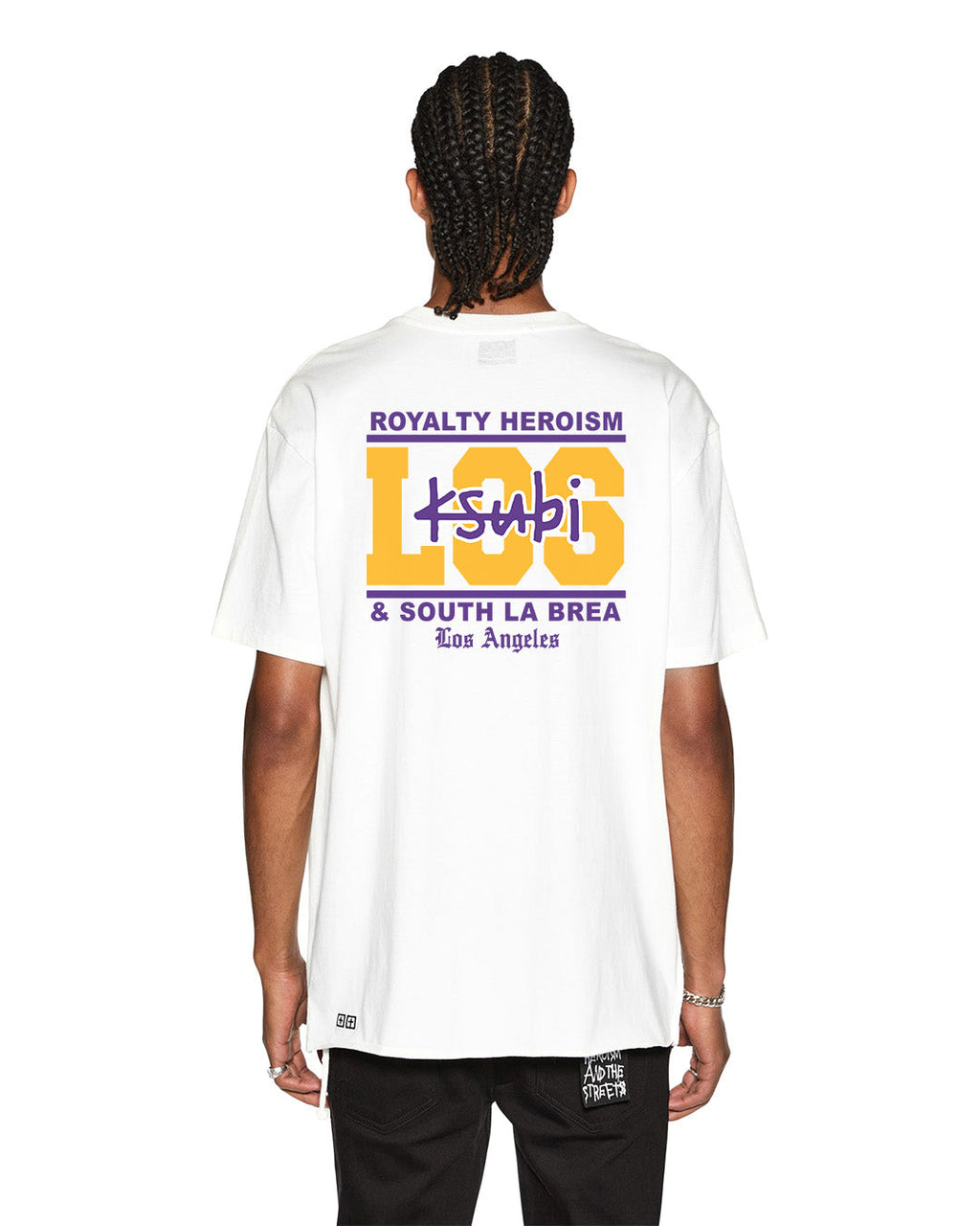 LA AND THE STREETS SS BIGGIE TEE WHITE