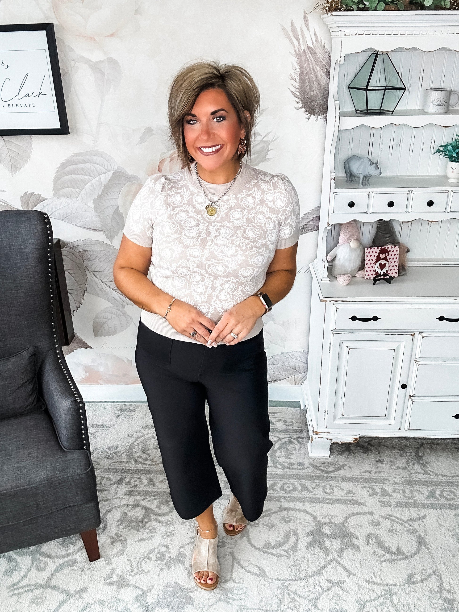 Love You So Short Sleeve Sweater - Taupe