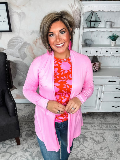 Love Never Fades Cardigan - Pink