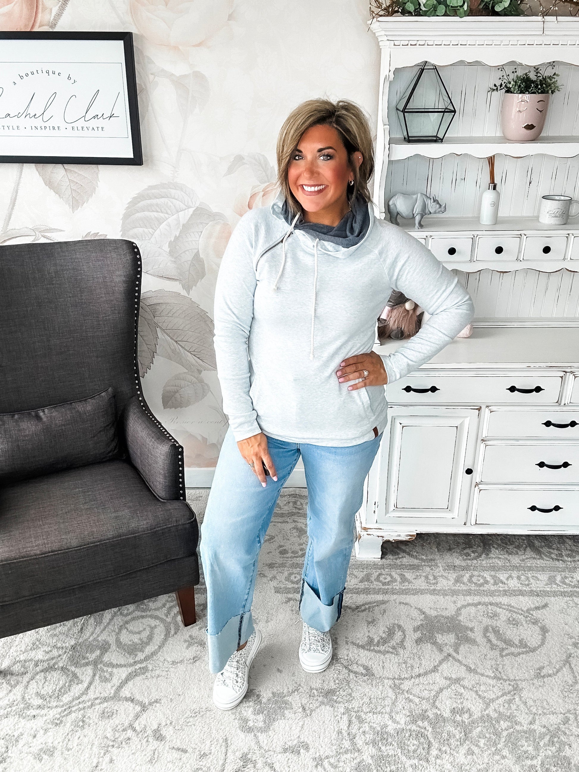 Ampersand Avenue Doublehood™ Sweatshirt - Tired But Never of You