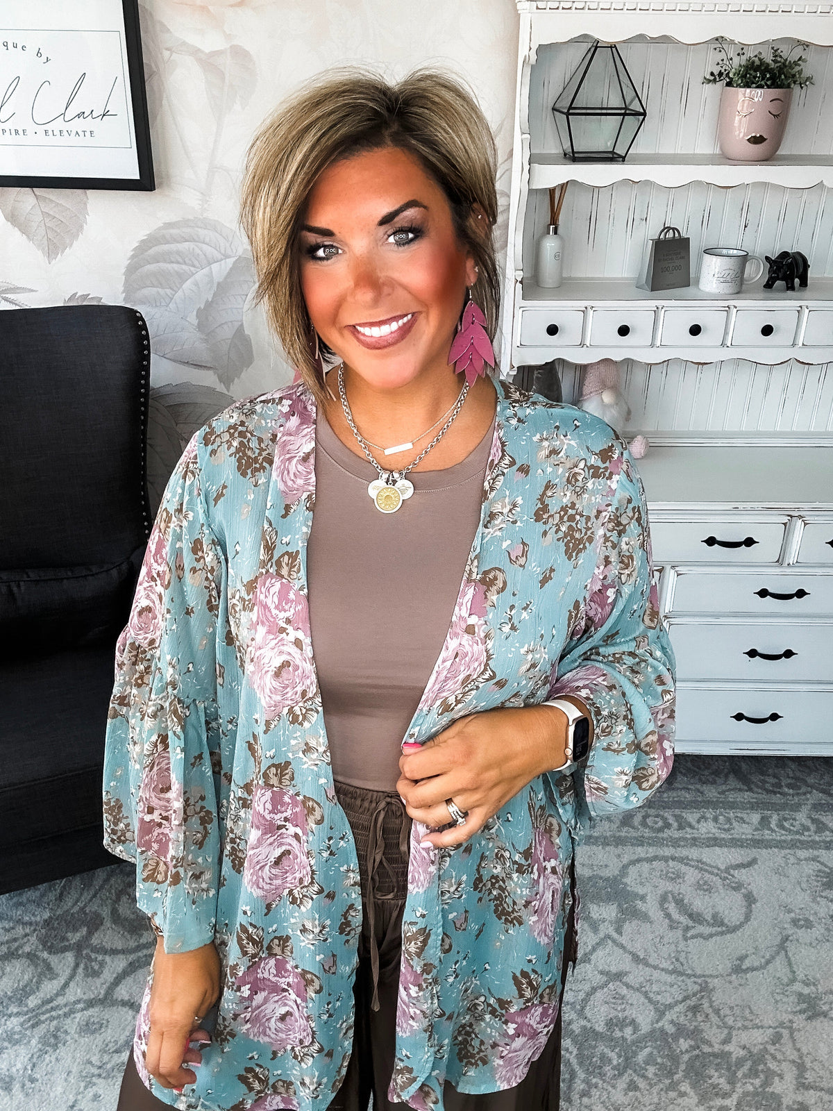 Loving Everyday Floral Kimono