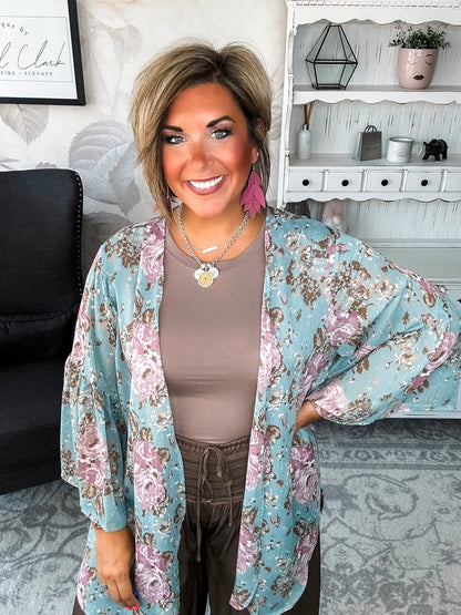 Loving Everyday Floral Kimono