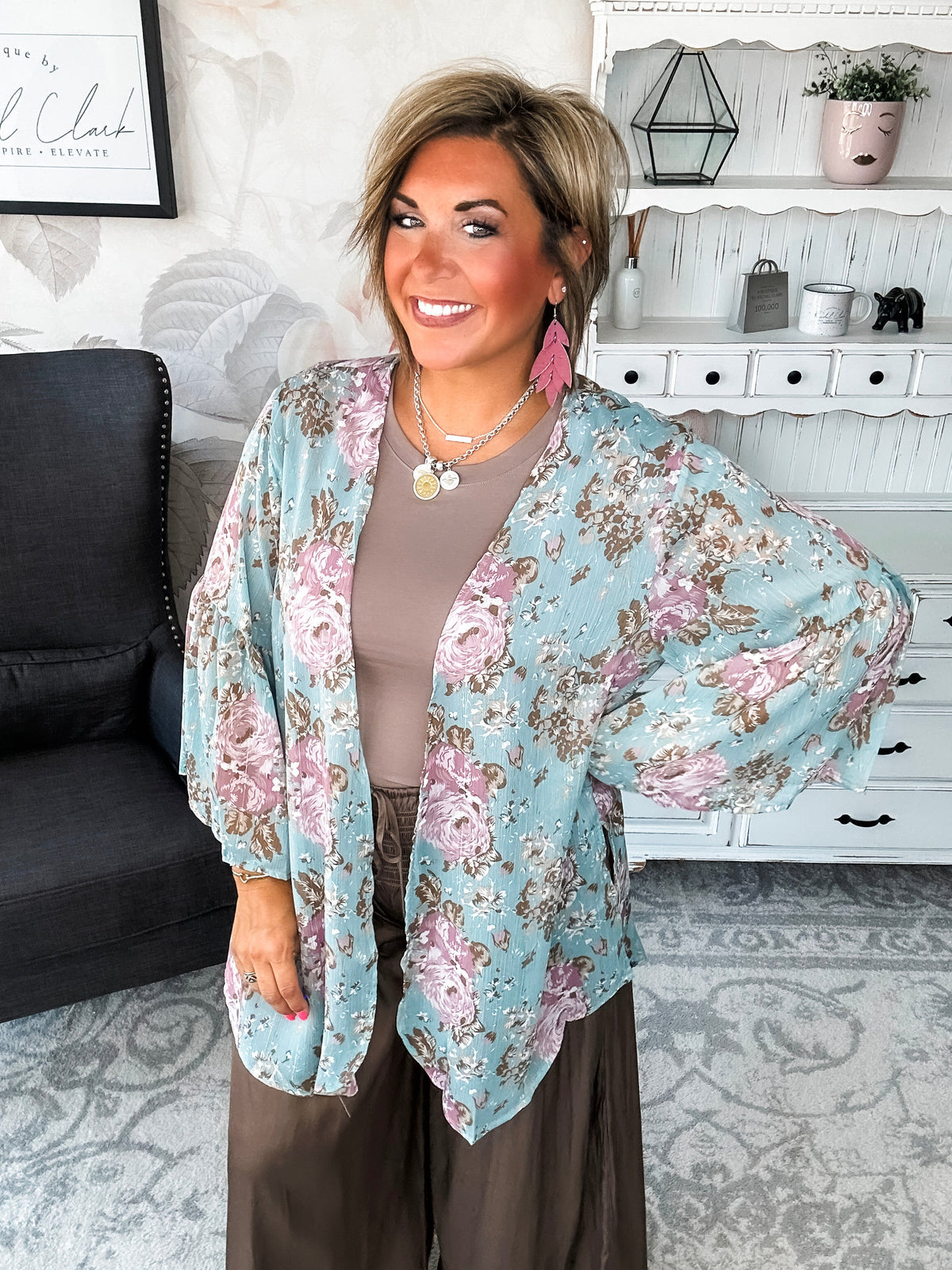 Loving Everyday Floral Kimono