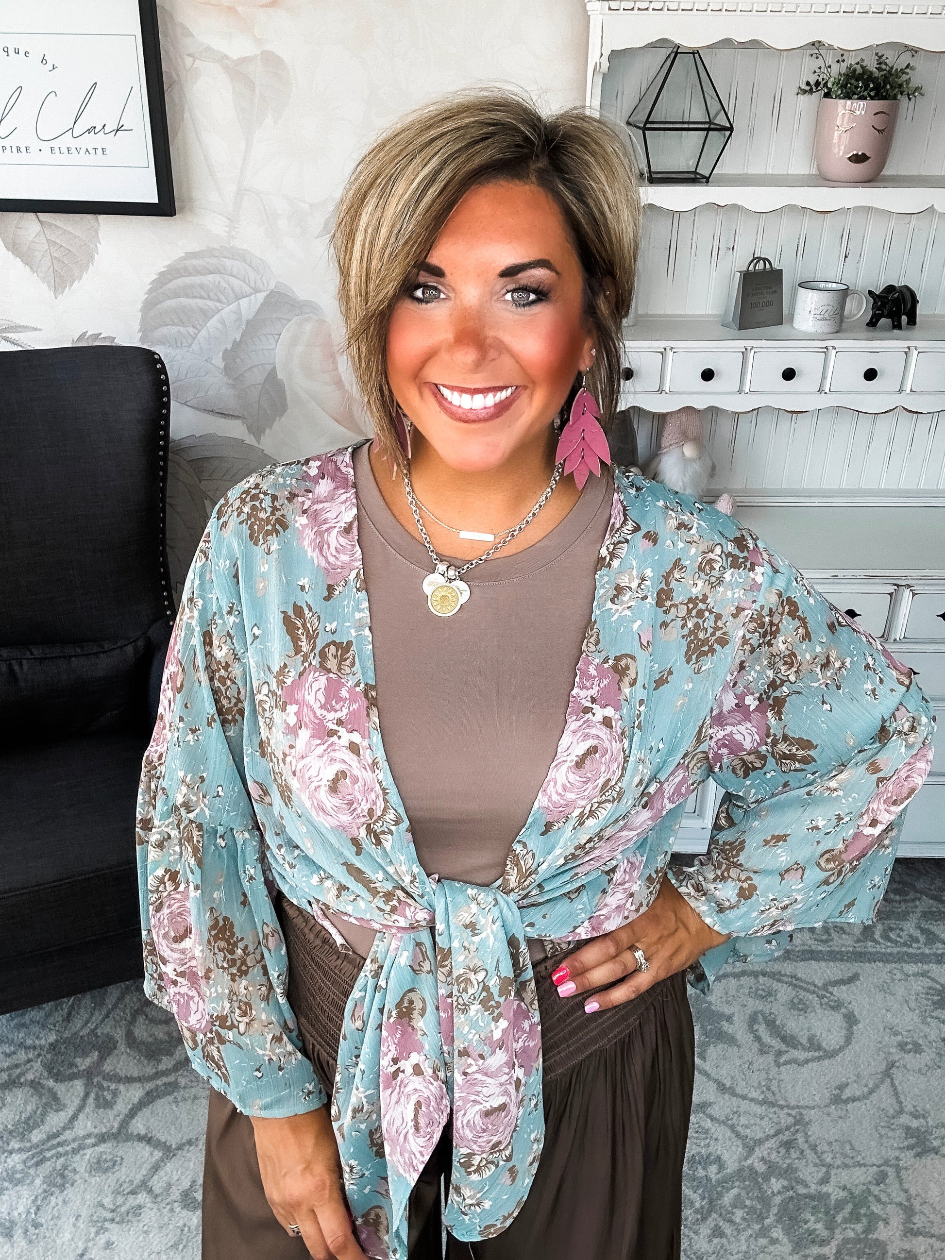 Loving Everyday Floral Kimono