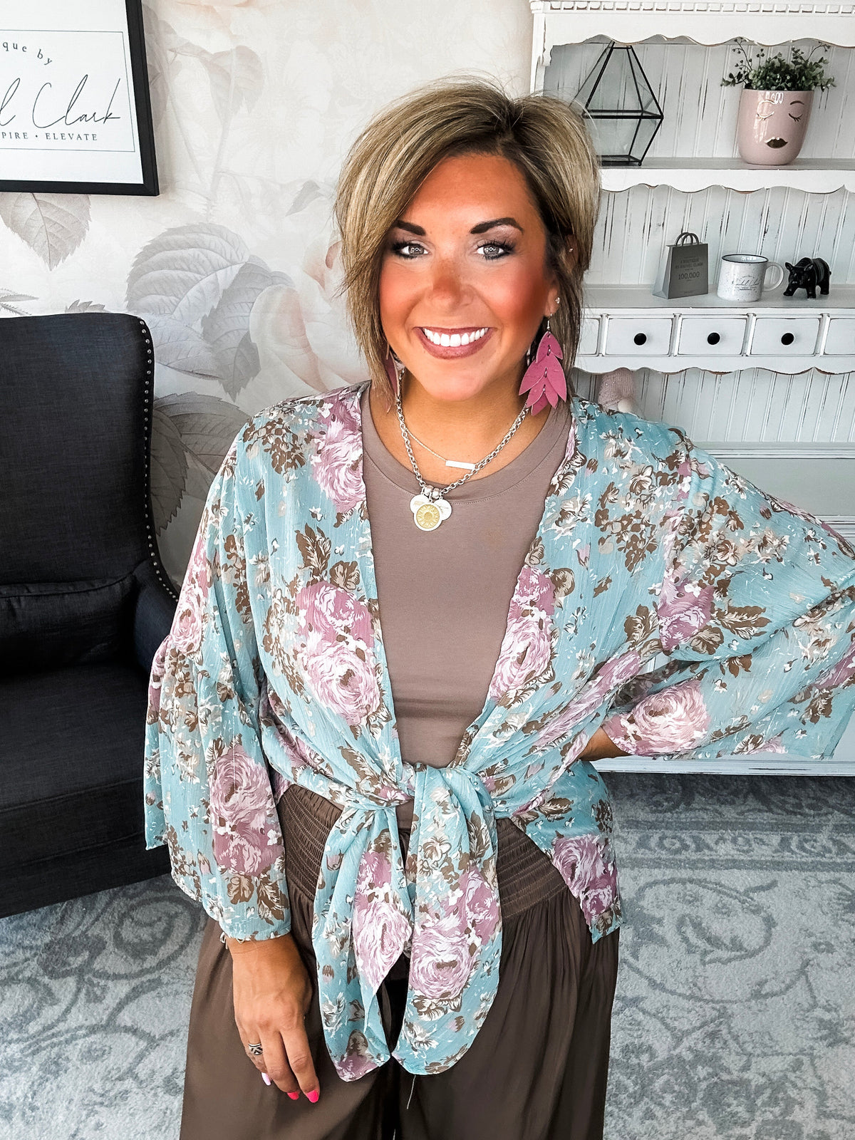 Loving Everyday Floral Kimono