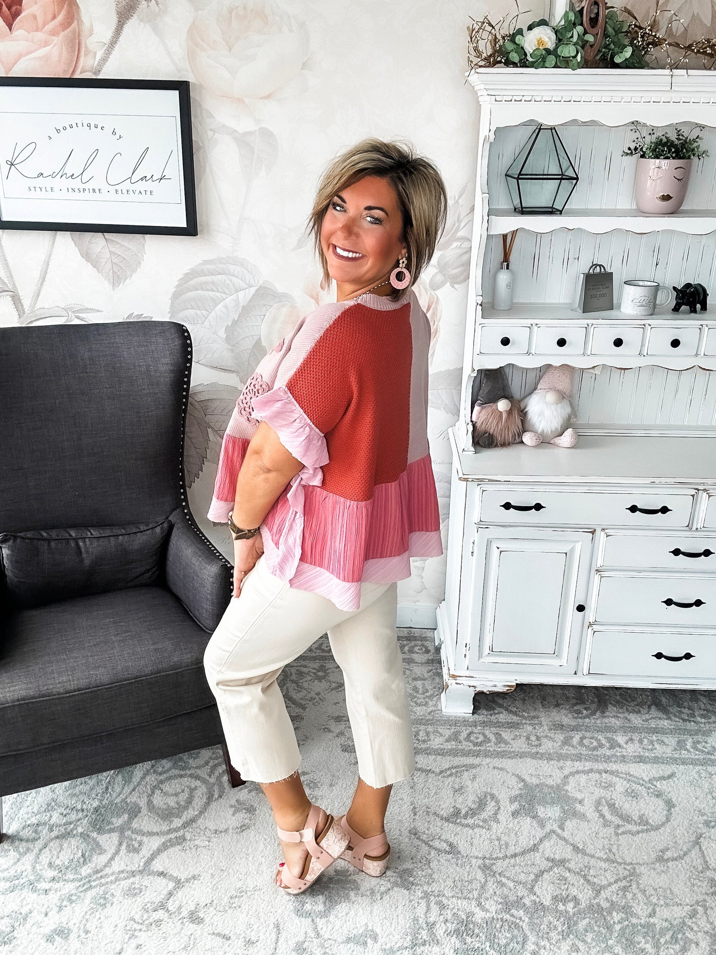 Don't Wanna Go Home Patchwork Sweater