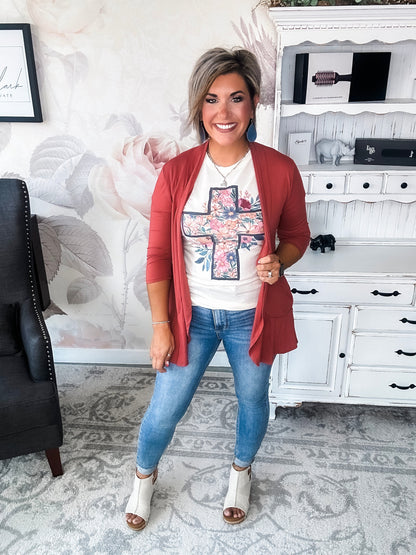 Bad Breakup Cardigan - Mauve