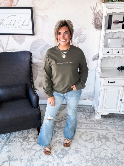 Ampersand Avenue University Pullover - What It Takes