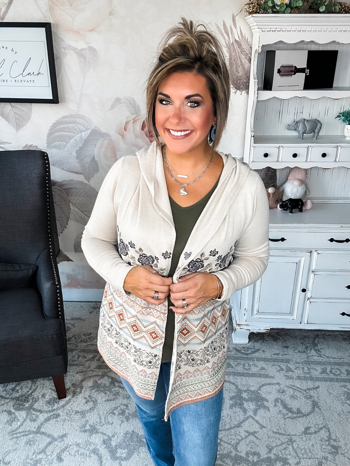 Fondest Memories Embroidered Cardigan