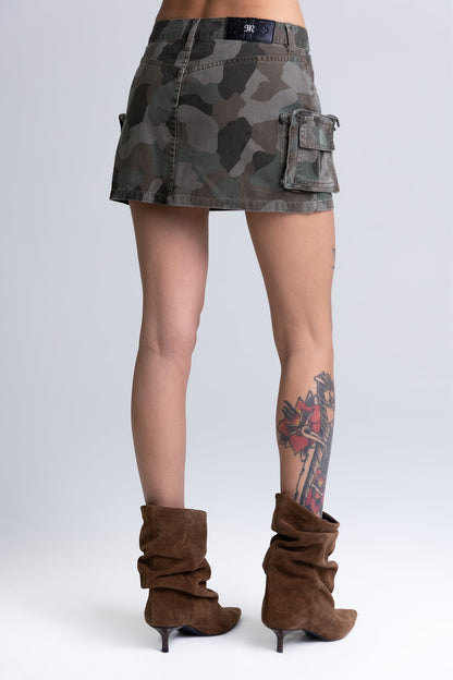 Chase Camo Cargo Skirt