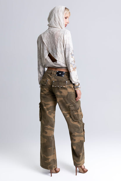 Vesper Studded Camo Cargos