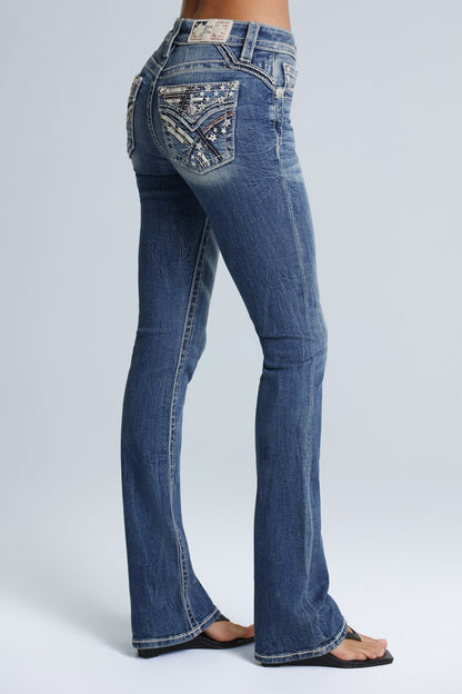 Spangled Bootcut Jeans