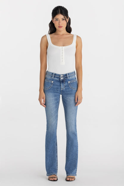 Jolene Double Waist Bootcut Jeans