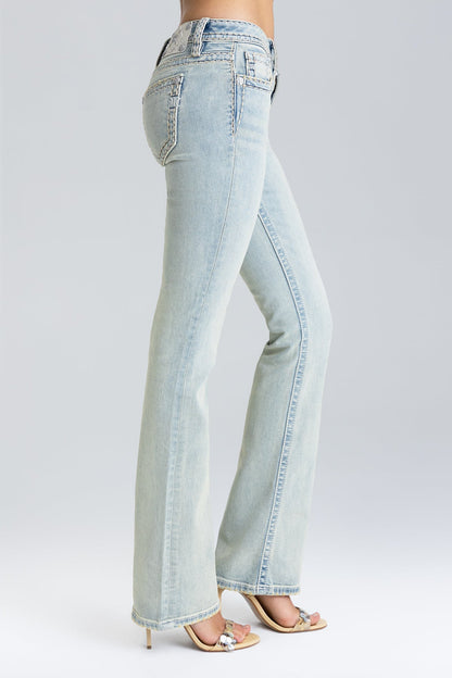 Imali Stitched Bootcut Jeans