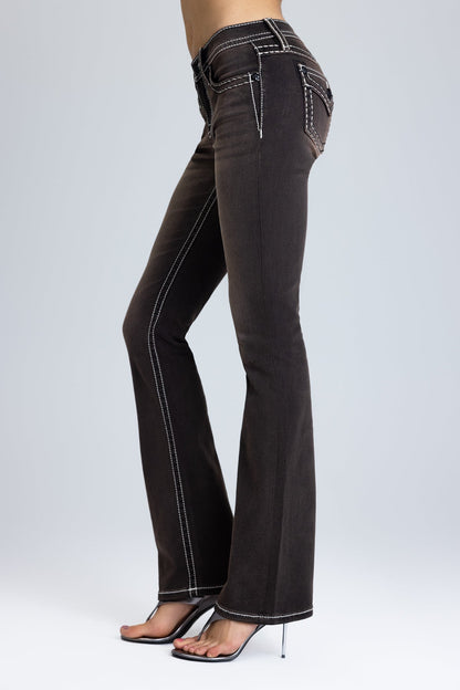 Sevryn Stitched Bootcut Jeans