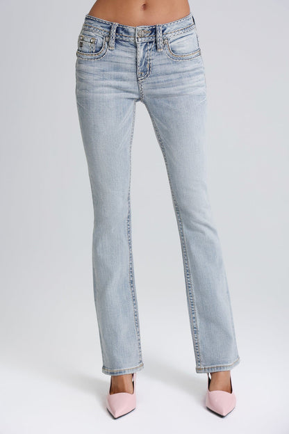 Anaya Stitched Bootcut Jeans