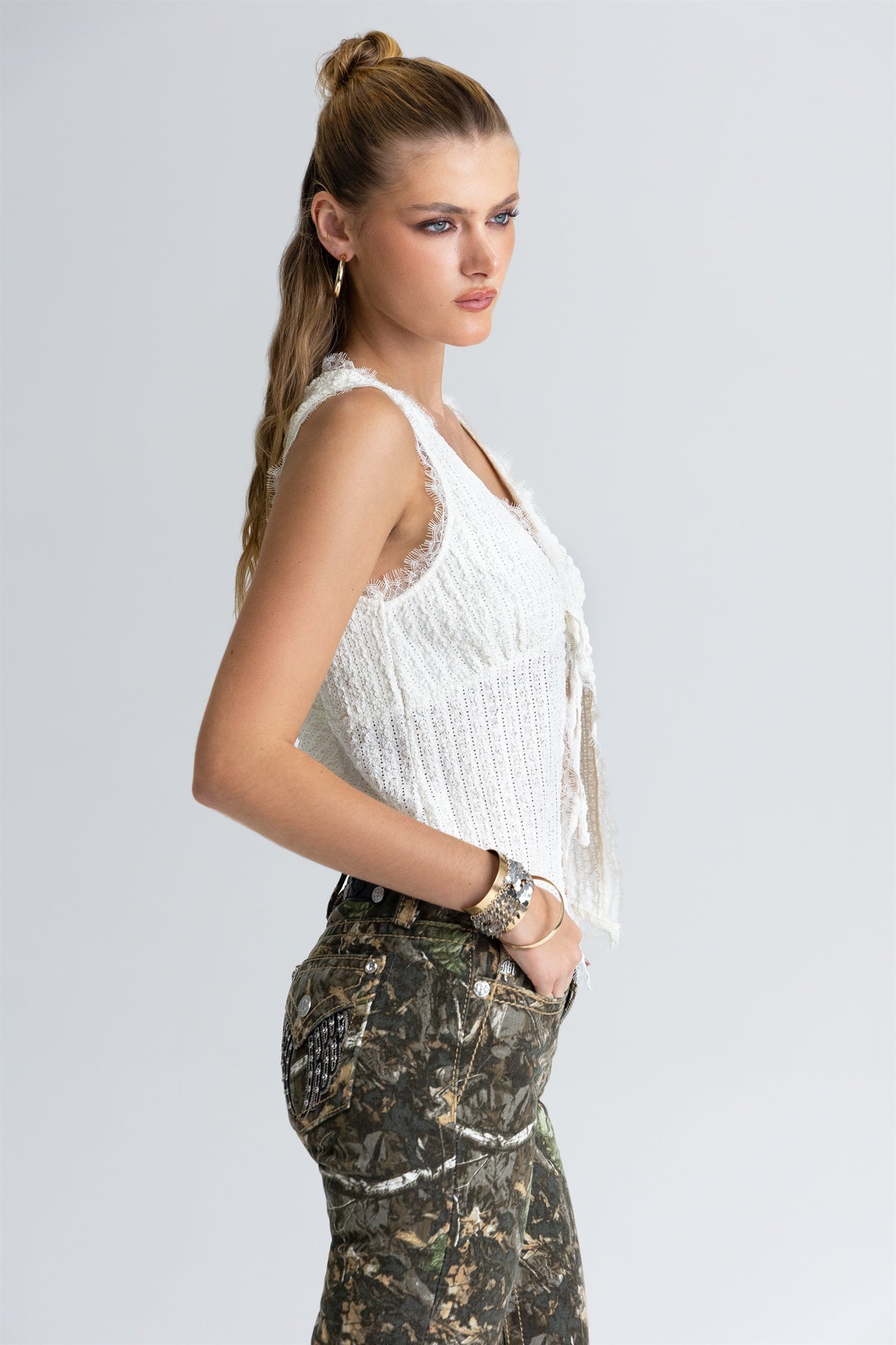 Oliva Tie Top