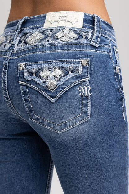 Adley Cross Bootcut Jeans
