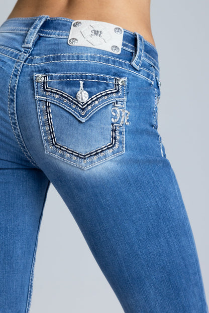 Araiza Stitched Bootcut Jeans