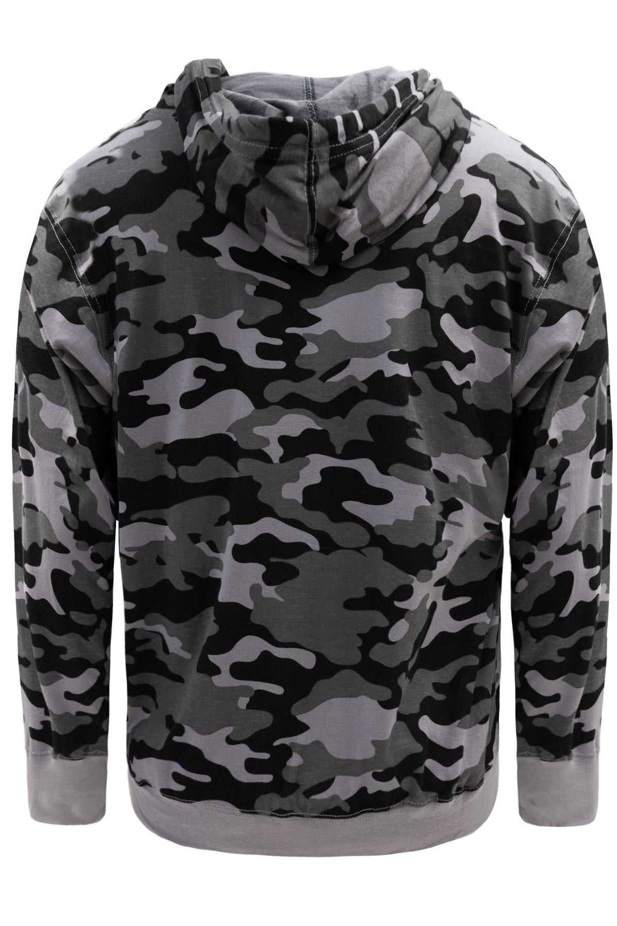 Men's Essential Cross-Dyed Heather Jersey Pullover Hoodie (New Camo)