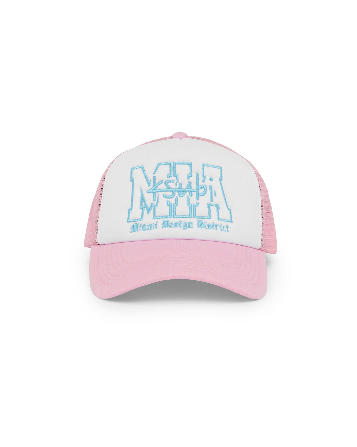 MIAMI AND THE STREETS TRUCKER CAP PINK