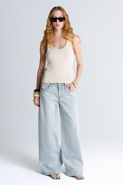 Siren Stitched Baggy Jeans