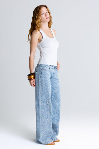 Peony Wide Leg Jeans