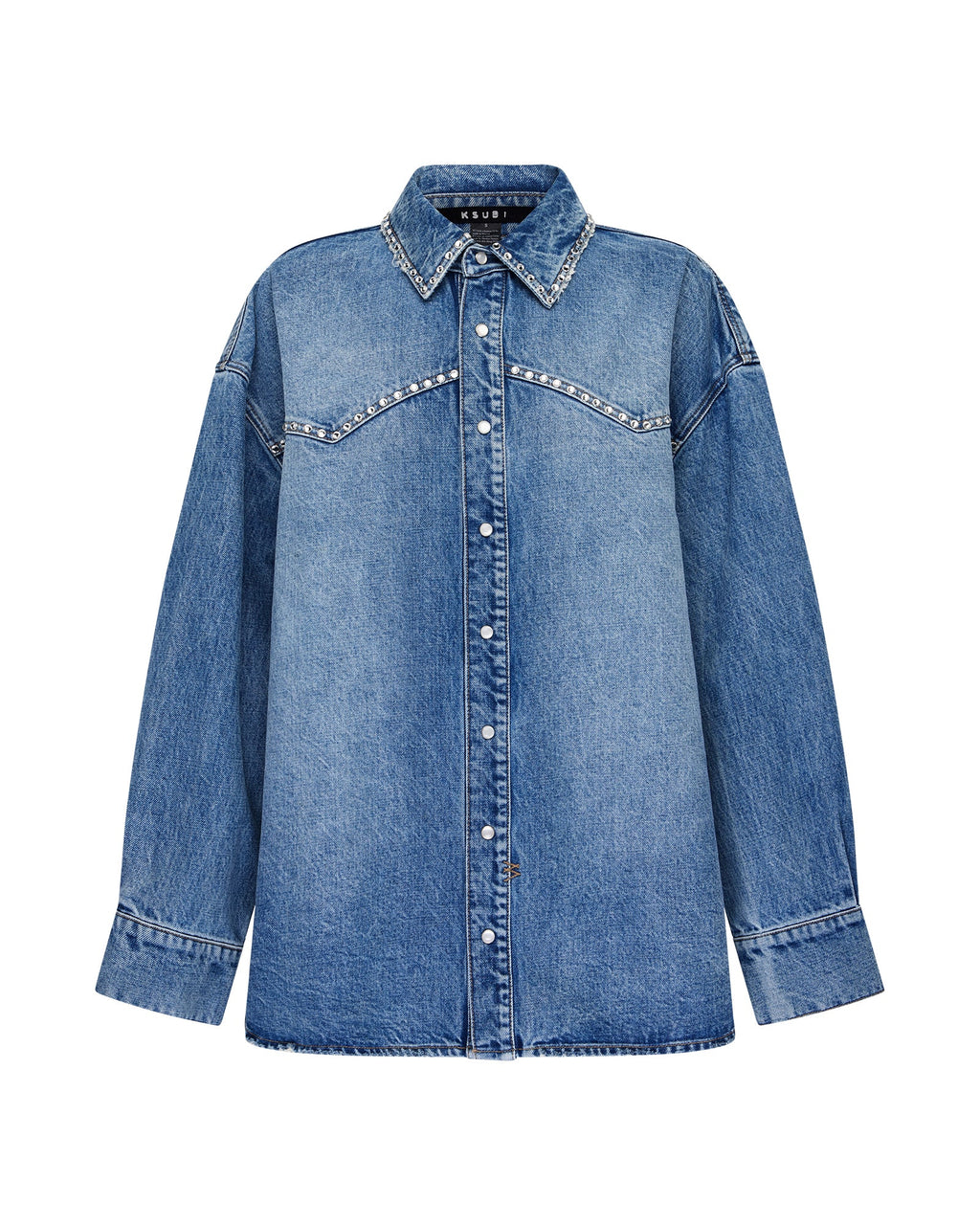 OVERSIZED DENIM LS SHIRT MAVERIK KRYSTAL