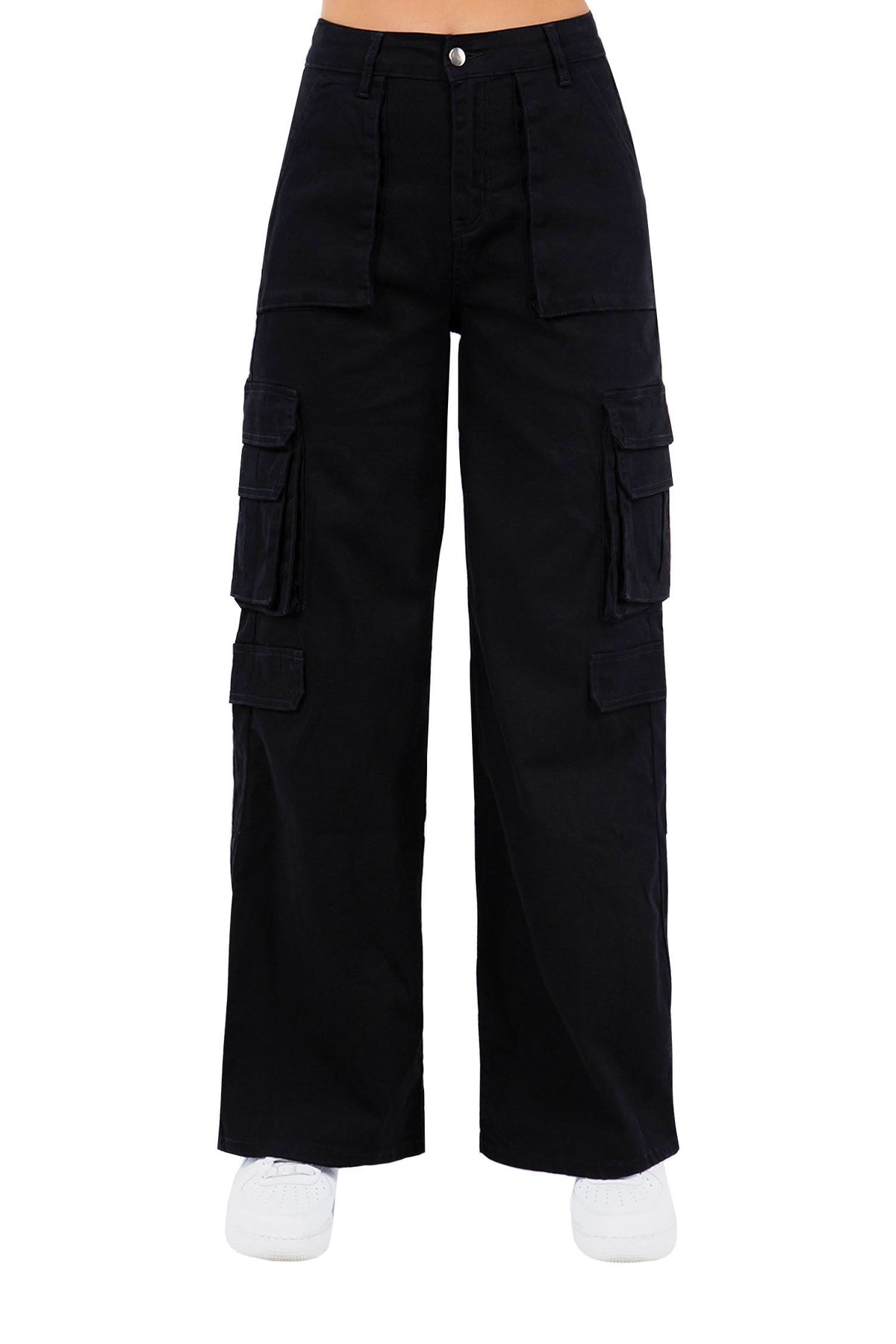 Women's Essential High Waist Multi Pocket Cargo Pants
