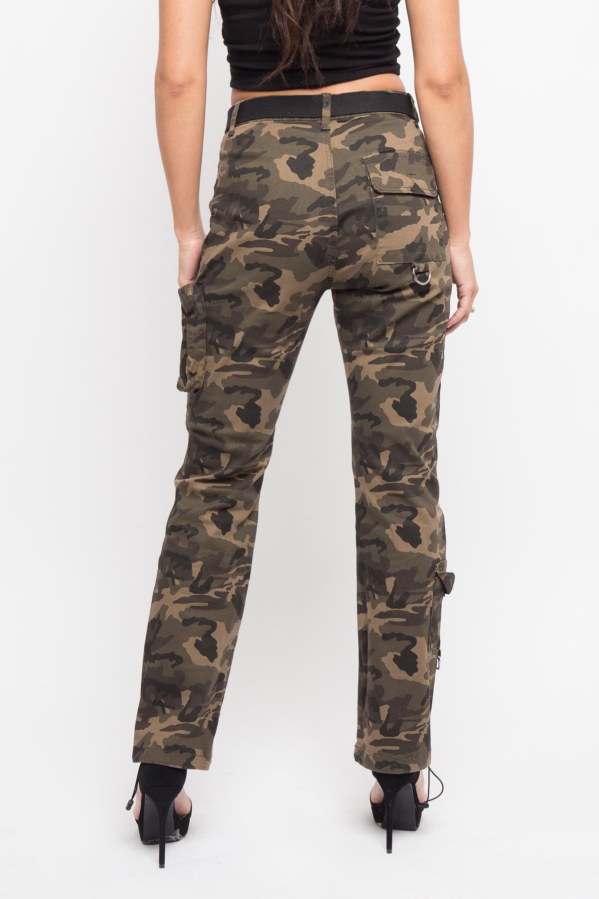 Colored Utility Jogger with Belt