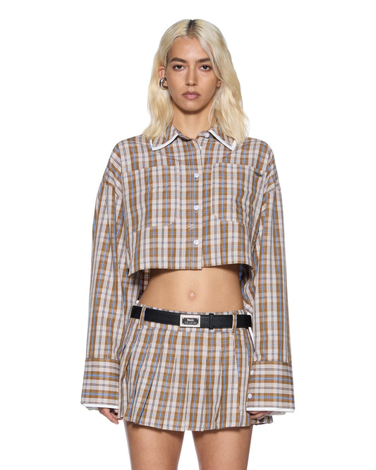 BALTER SHIRT TAN PLAID