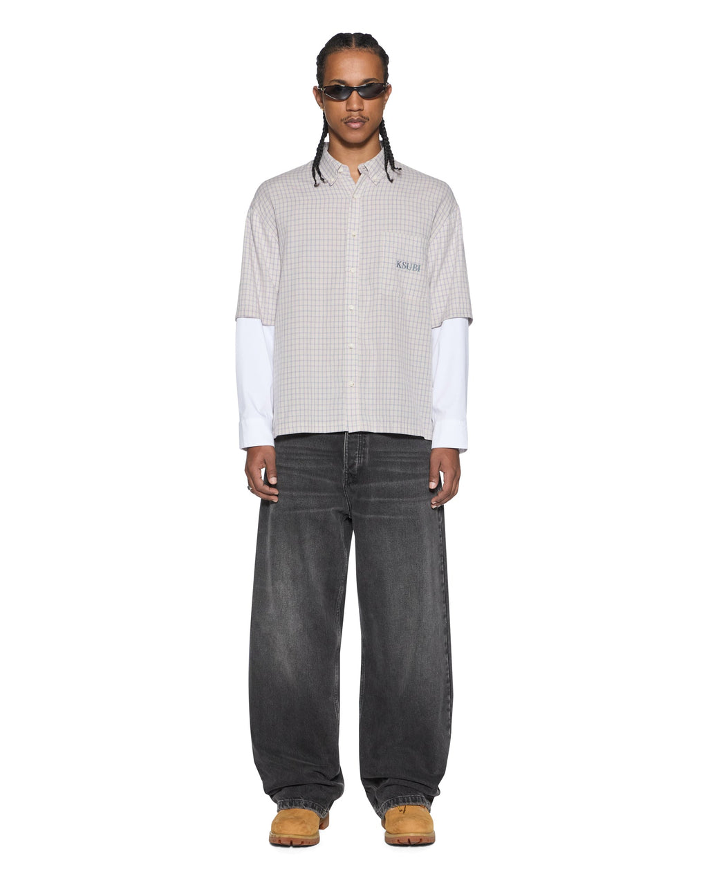 E.N.D BUTTON LAYER LS SHIRT CHECK