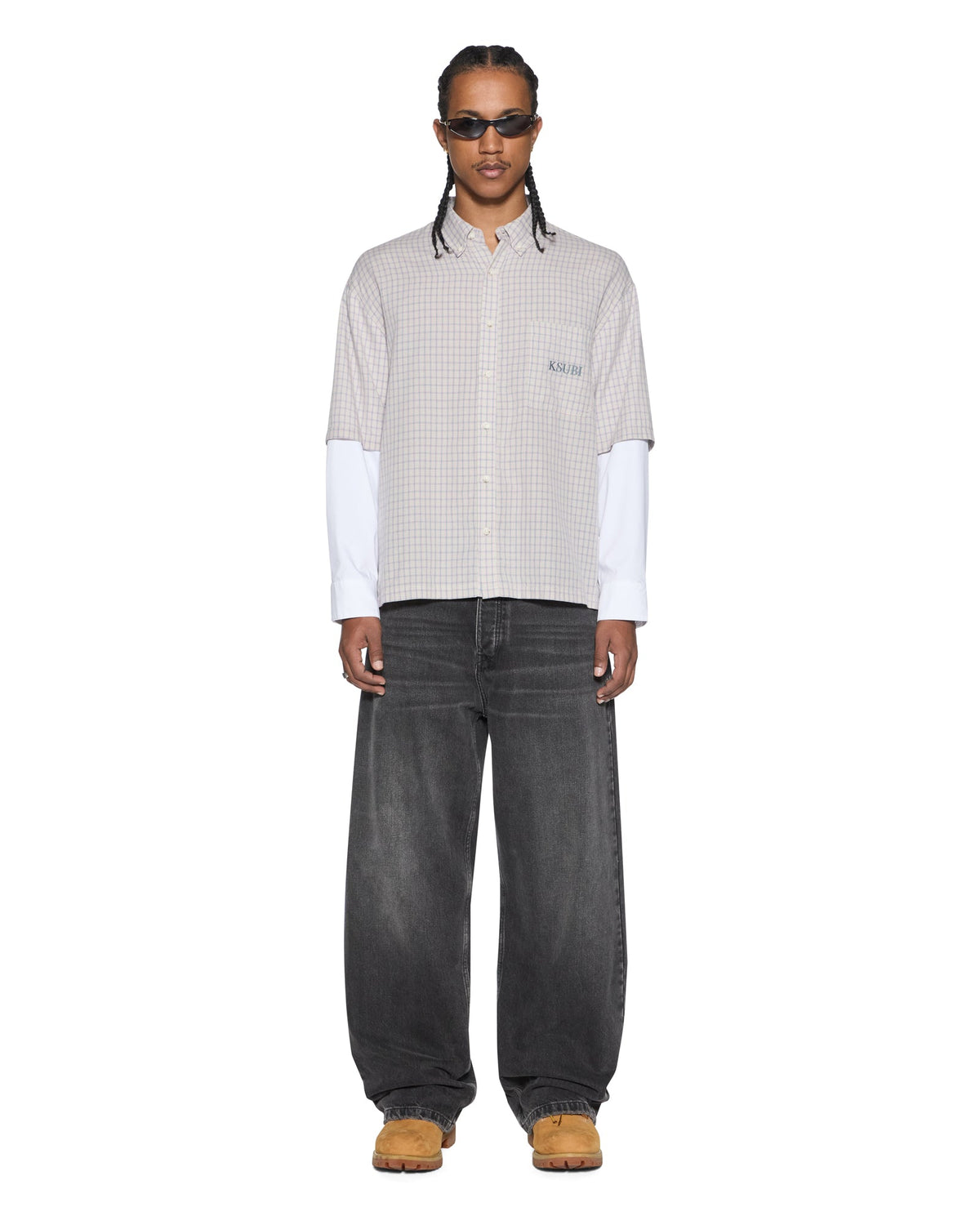 E.N.D BUTTON LAYER LS SHIRT CHECK