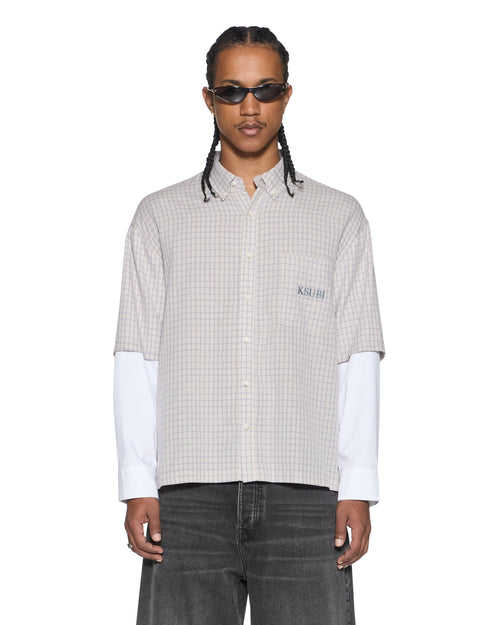 E.N.D BUTTON LAYER LS SHIRT CHECK