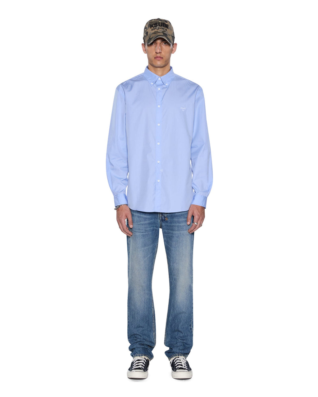 KADE LS SHIRT DEEP BLUE