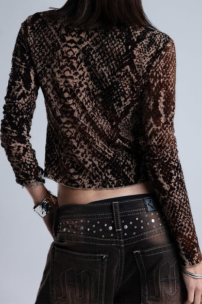 Sona Snakeskin Top