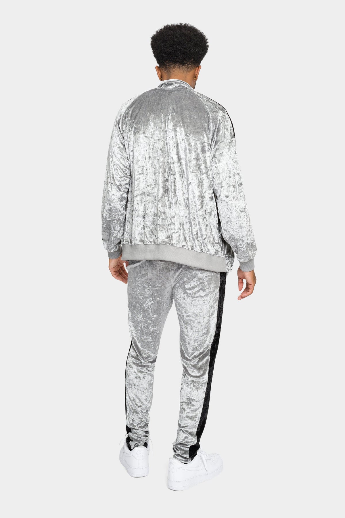 Accented Velour Track Suit