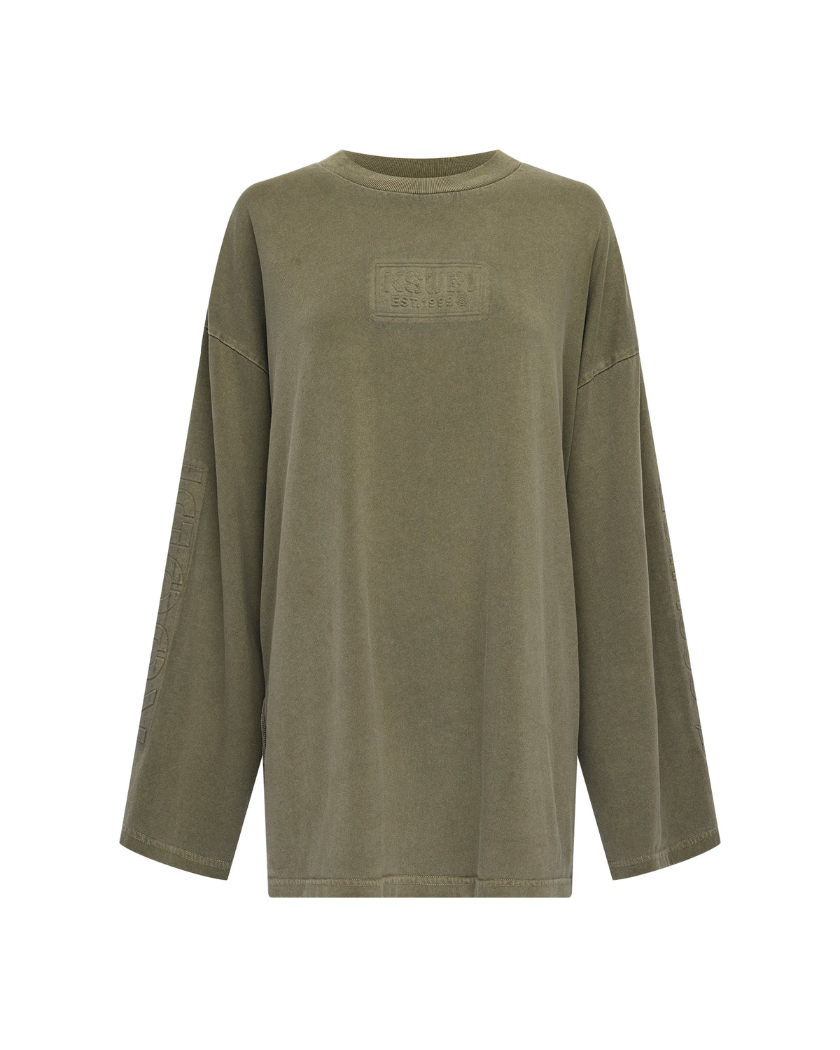 STATE STENCIL BOYFRIEND LS TEE MILITANT