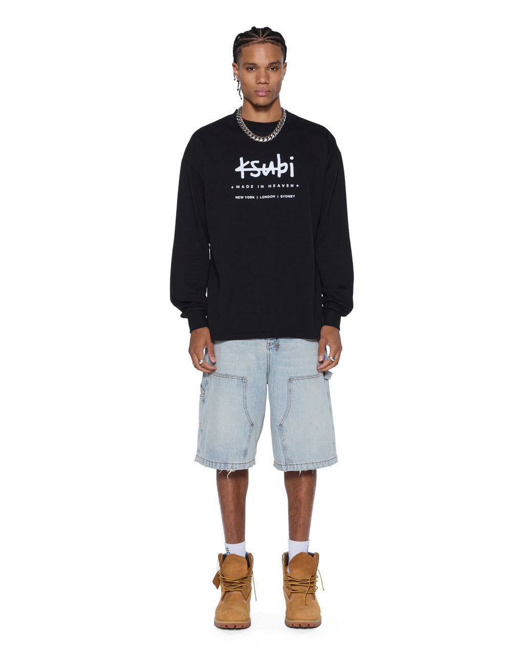 PLATED LS TEE BLACK