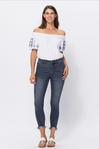 Judy Blue Shark Bite Skinny Jeans